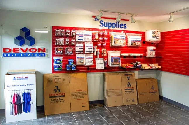 Devon - Interior Merchandise, Devon Self Storage - Waterford
