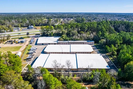 Aerial view of Devon Self Storage Pinehurst, TX