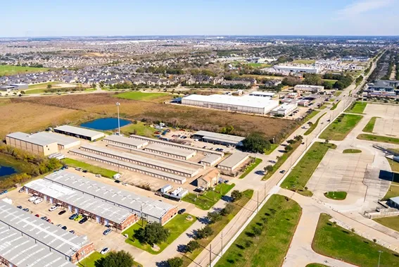 Devon Self Storage in Katy, TX drone view