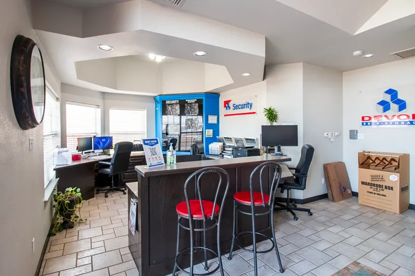 Office area at Self Storage in Greenville, TX