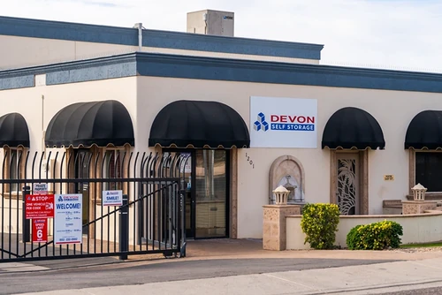 Devon Self Storage - 9244 - Cinnabar Ave storage facility exterior view