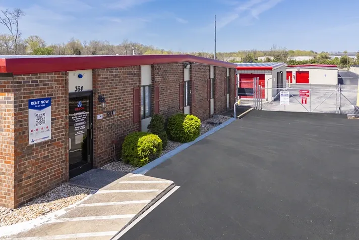 Entrance, plus gated access to storage facility in Hendersonville at Devon Self Storage - Main Street