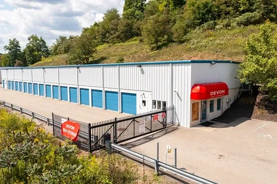 Self Storage in Pittsburgh, PA, gated view