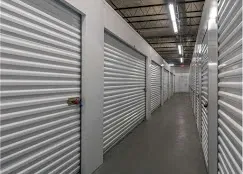 Indoor self storage units with roll up doors