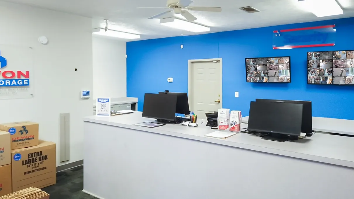 Office area to Devon Self Storage - Ridgeland