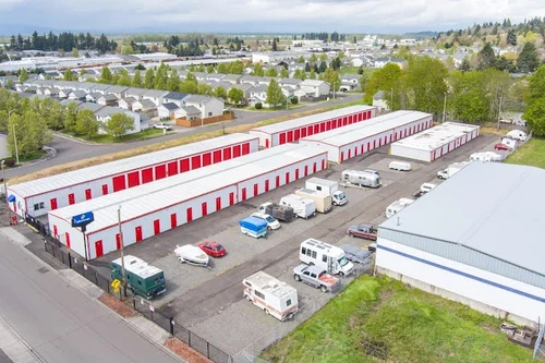 Devon Self Storage - 9249 - Kauffman Ave storage facility exterior view