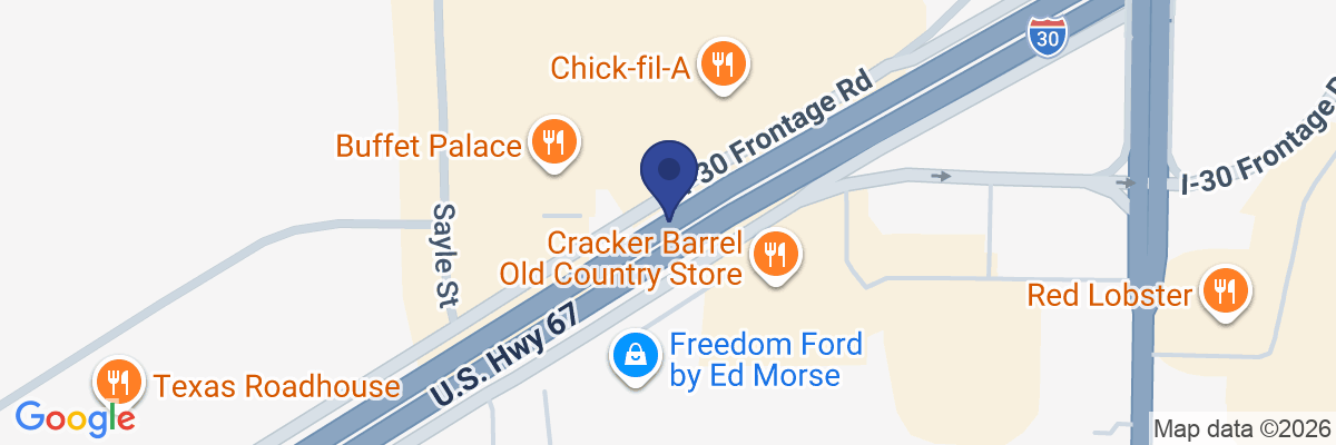 Map showing facility locations