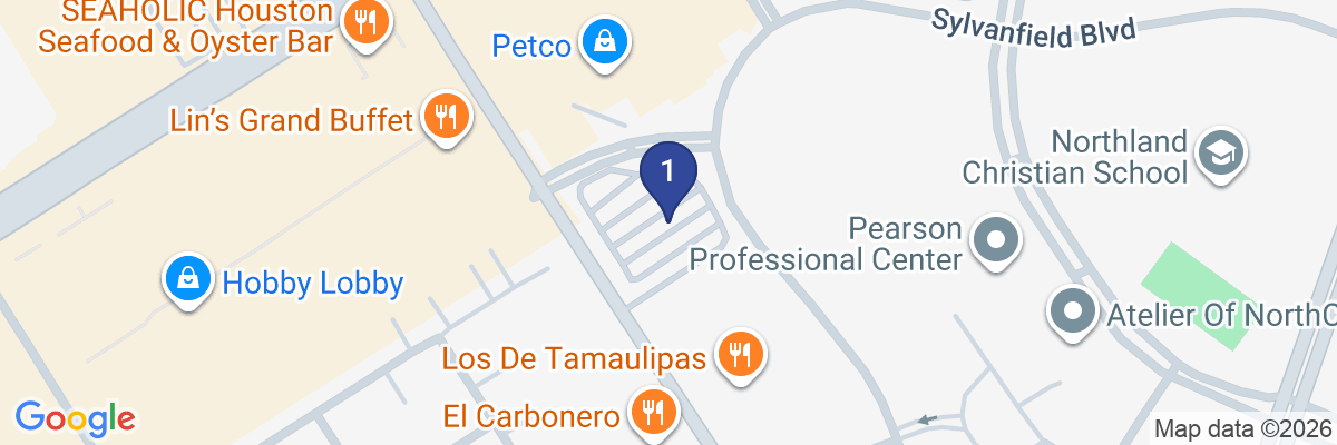 Map showing facility locations