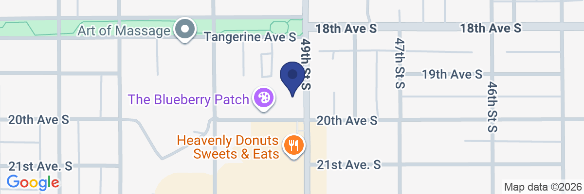 Map showing facility locations