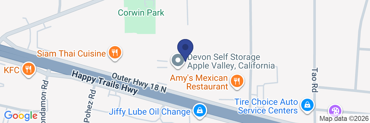 Map showing facility locations