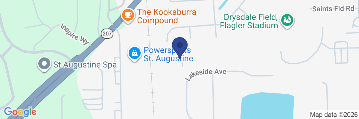 Map showing facility locations