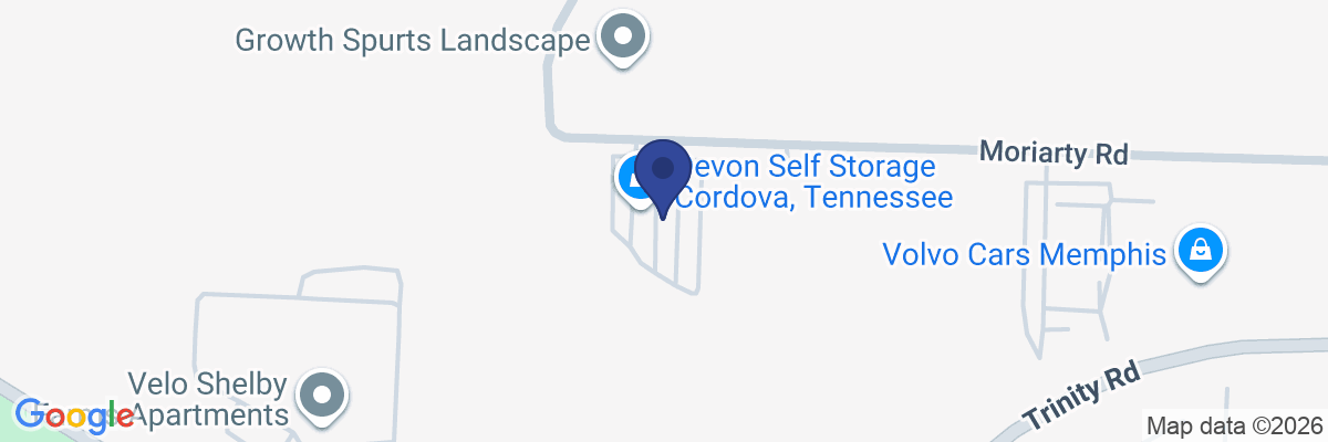 Map showing facility locations