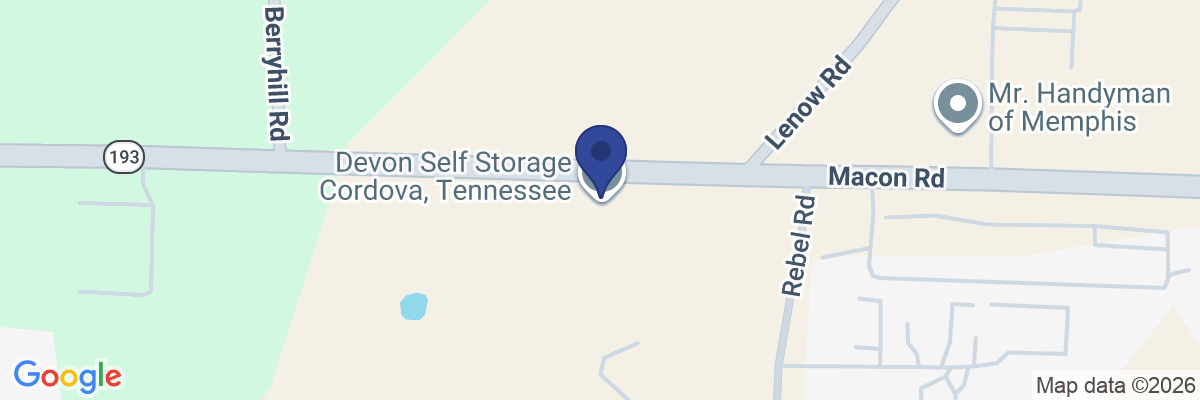 Map showing facility locations