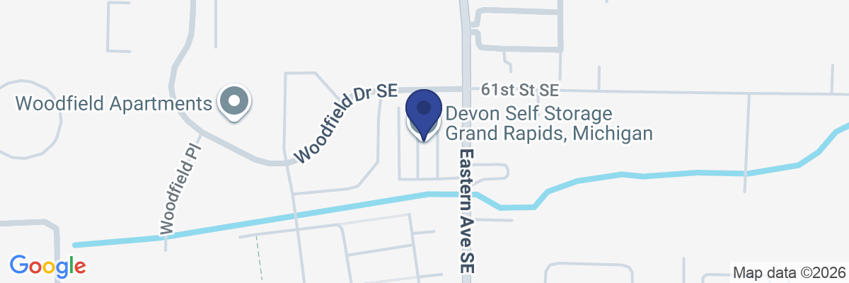 Map showing facility locations