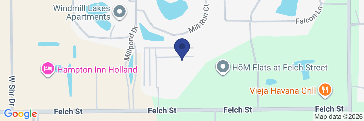 Map showing facility locations