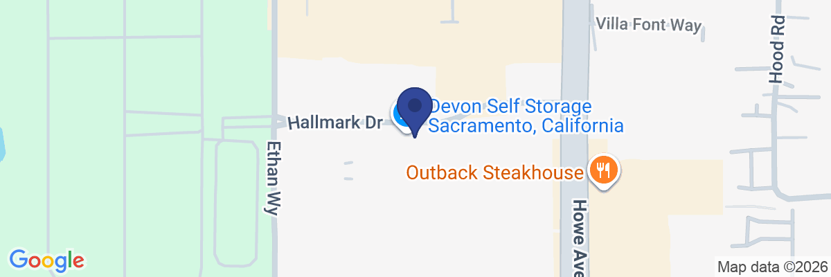 Map showing facility locations