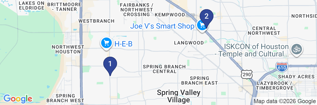 Map showing facility locations
