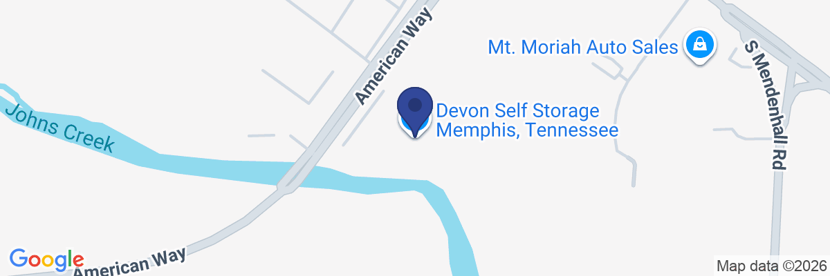 Map showing facility locations
