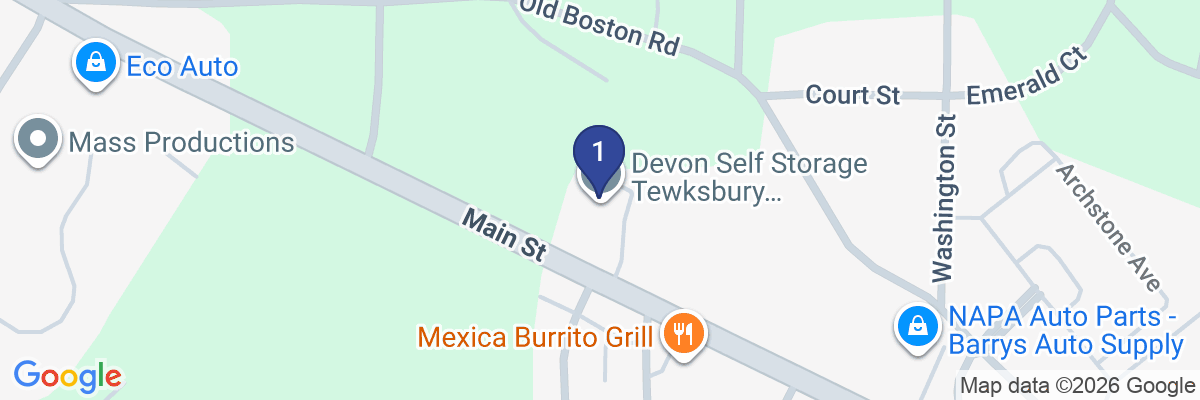 Map showing facility locations