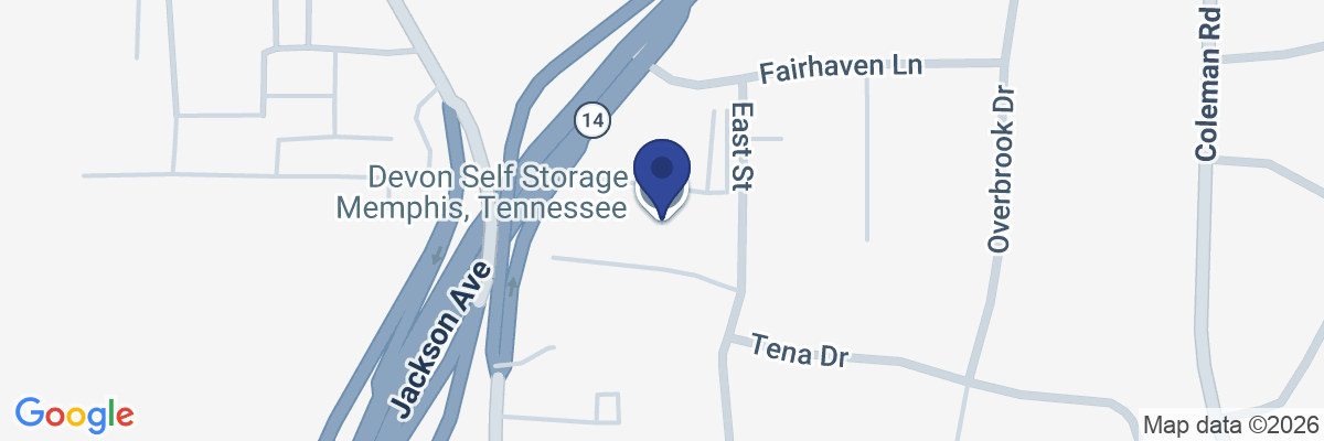 Map showing facility locations