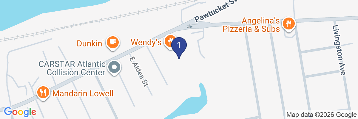 Map showing facility locations