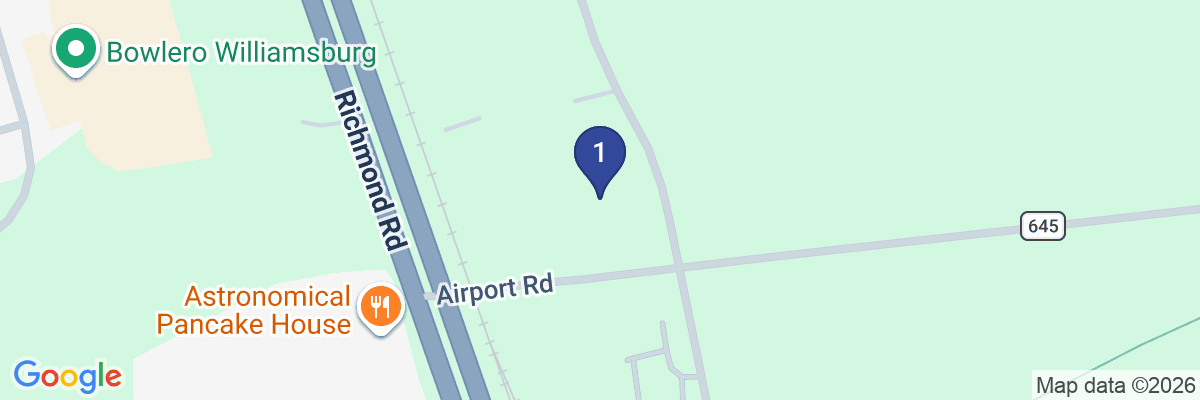 Map showing facility locations