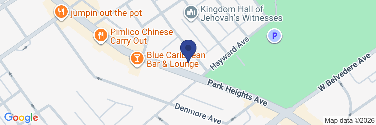 Map showing facility locations