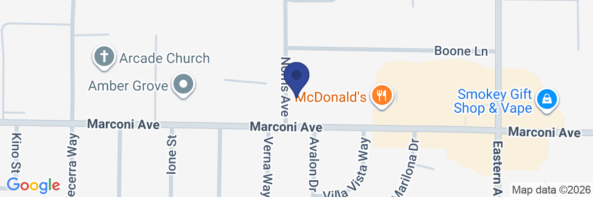 Map showing facility locations