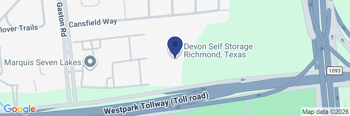 Map showing facility locations