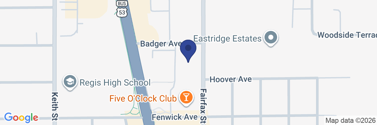 Map showing facility locations