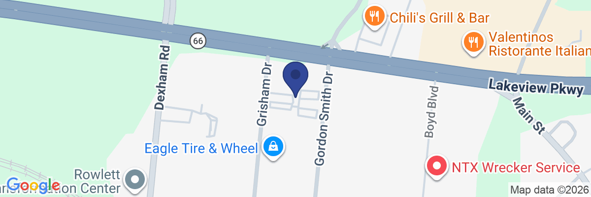Map showing facility locations