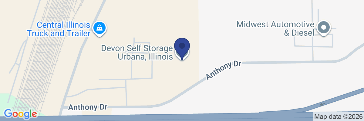 Map showing facility locations