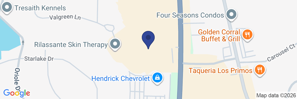 Map showing facility locations