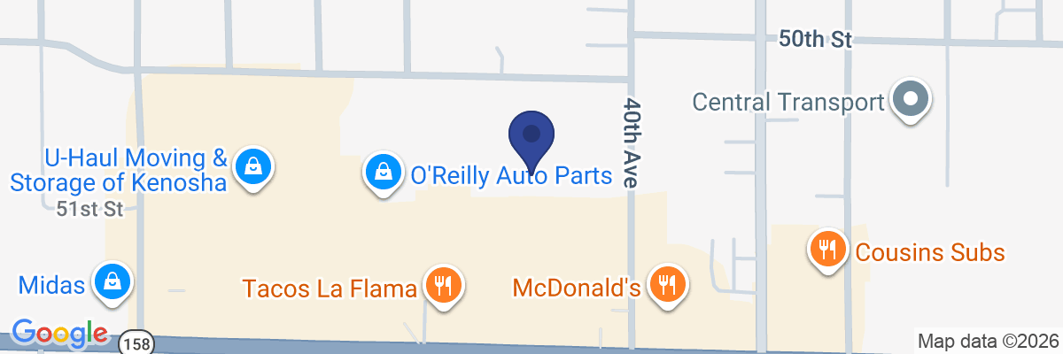 Map showing facility locations