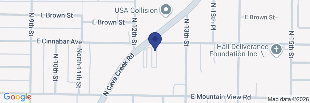 Map showing facility locations
