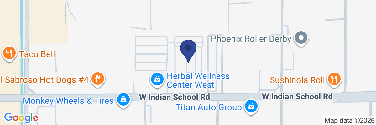 Map showing facility locations