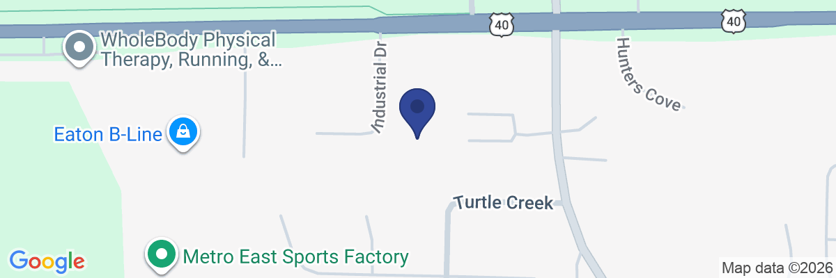 Map showing facility locations