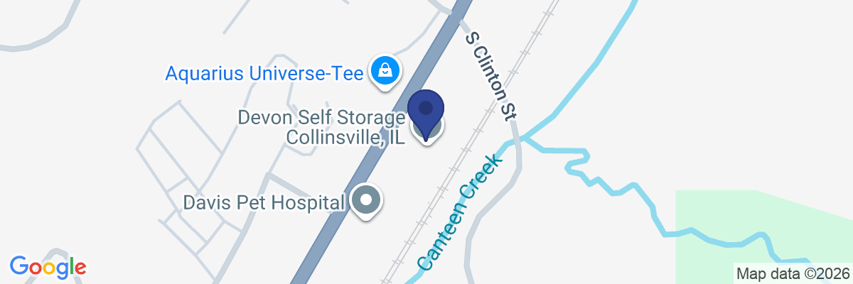 Map showing facility locations