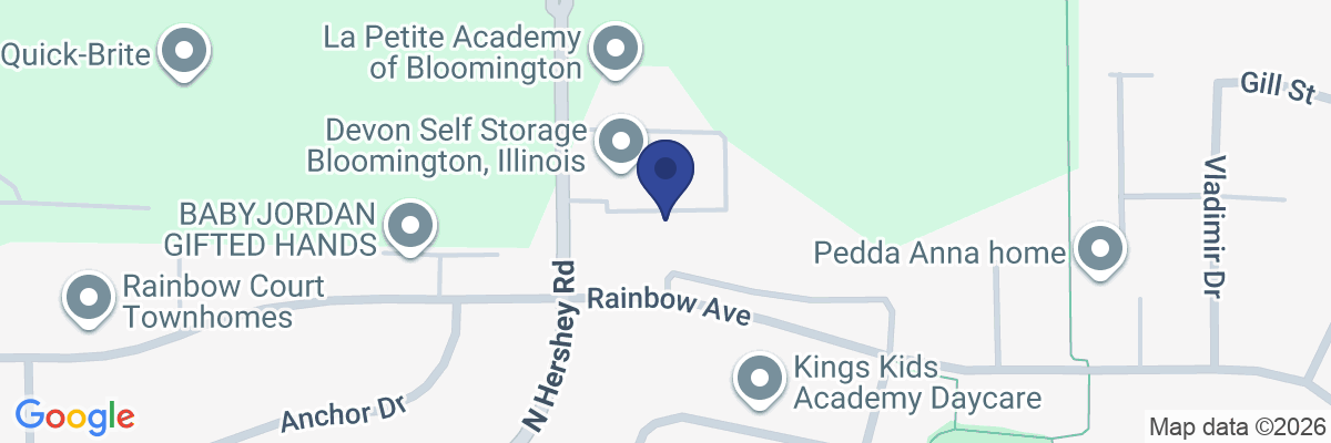 Map showing facility locations