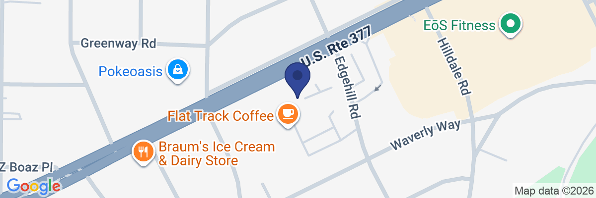 Map showing facility locations
