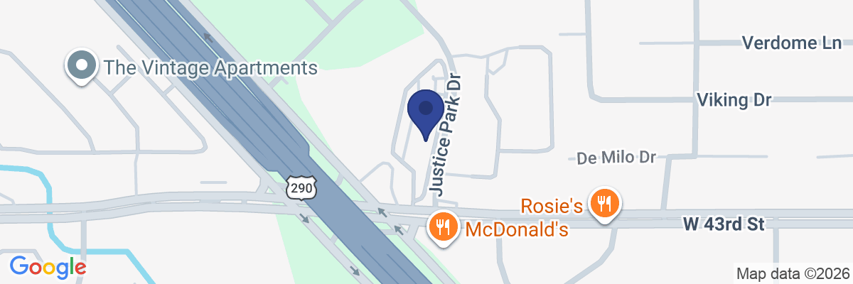 Map showing facility locations