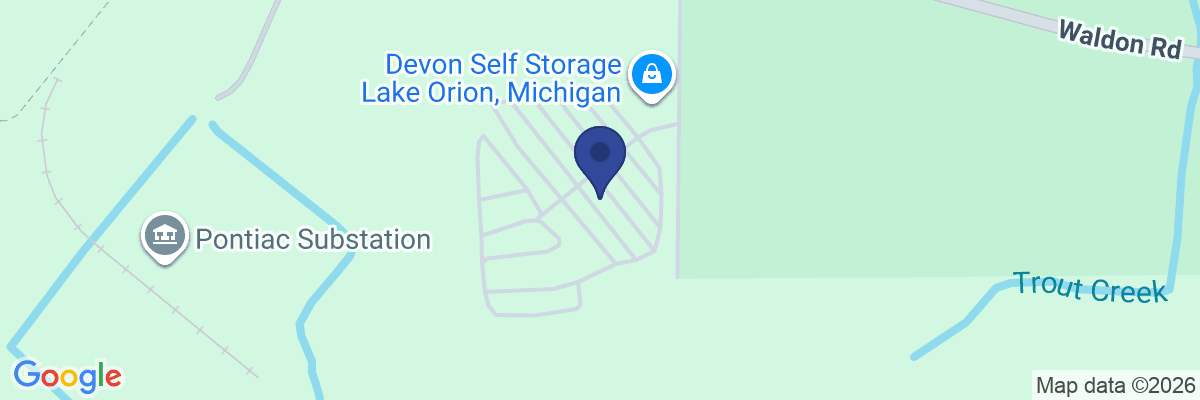 Map showing facility locations