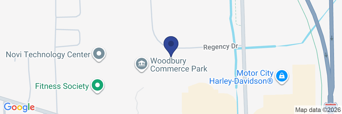 Map showing facility locations