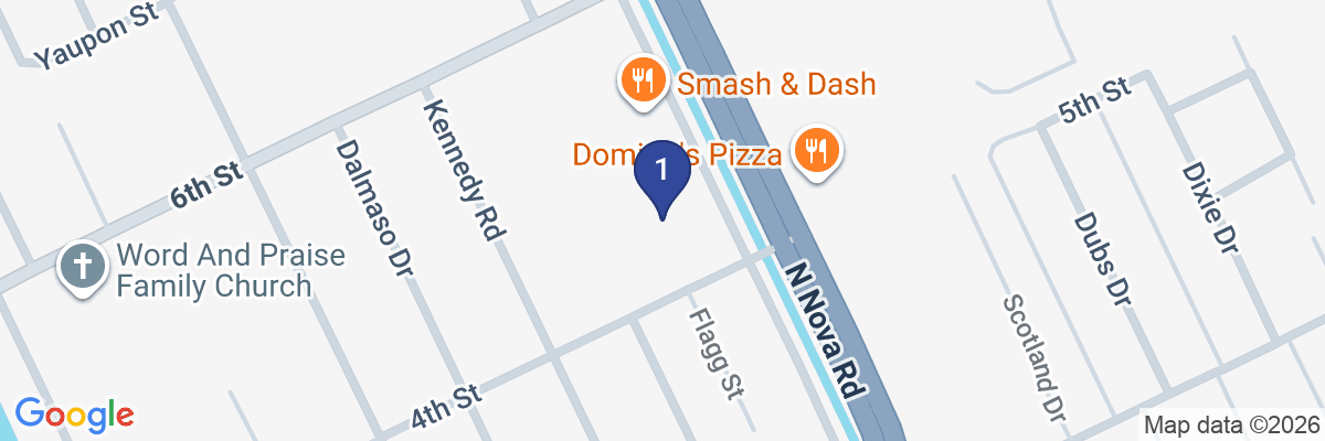 Map showing facility locations