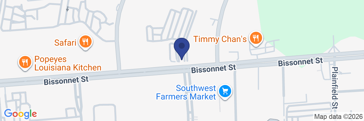 Map showing facility locations
