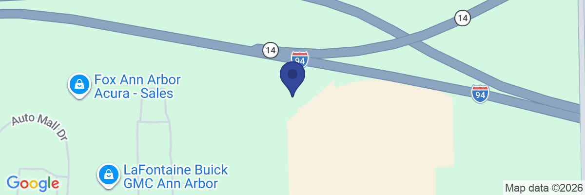 Map showing facility locations