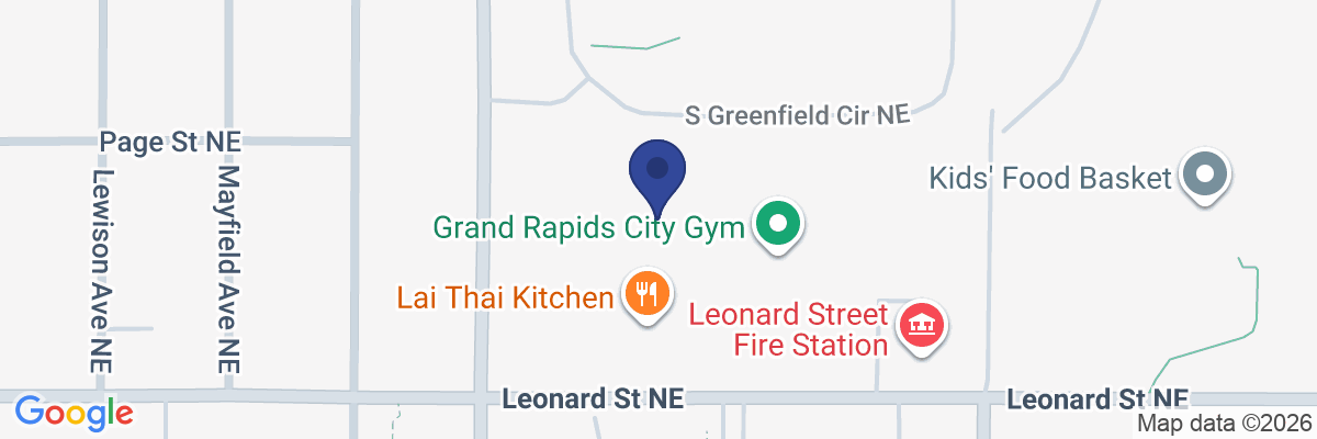 Map showing facility locations