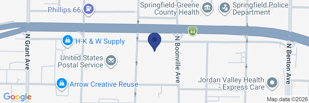 Map showing facility locations