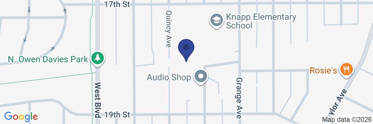 Map showing facility locations