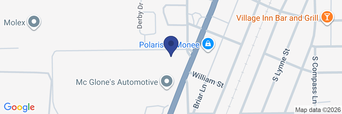 Map showing facility locations